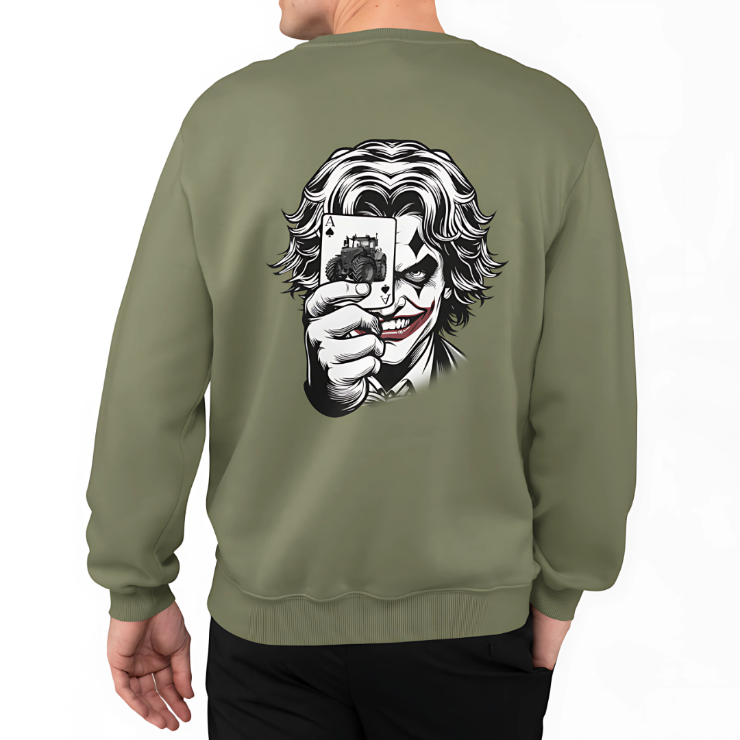 Joker Motiv Rückseite | Premium Sweater