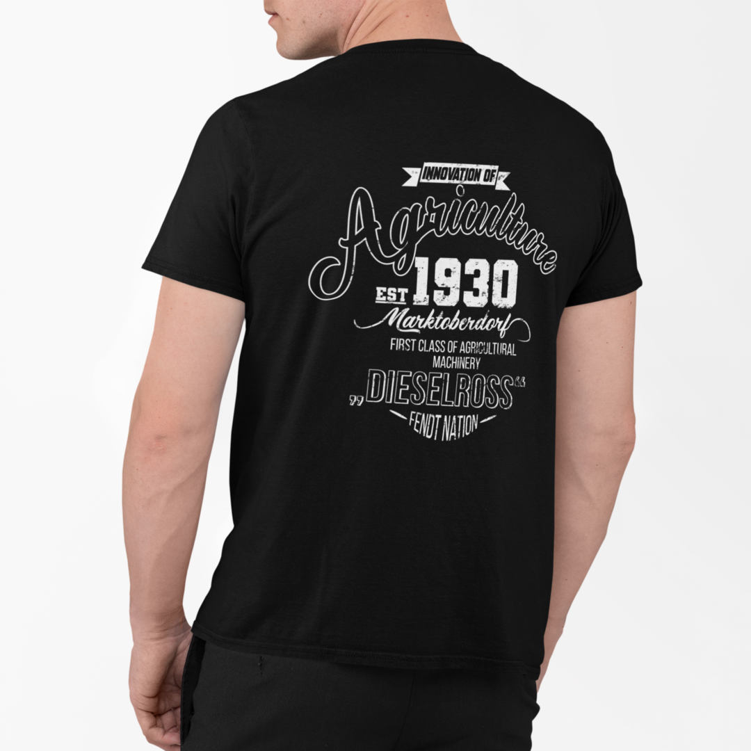 Fendt History Vintage Rückseite | Premium T Shirt