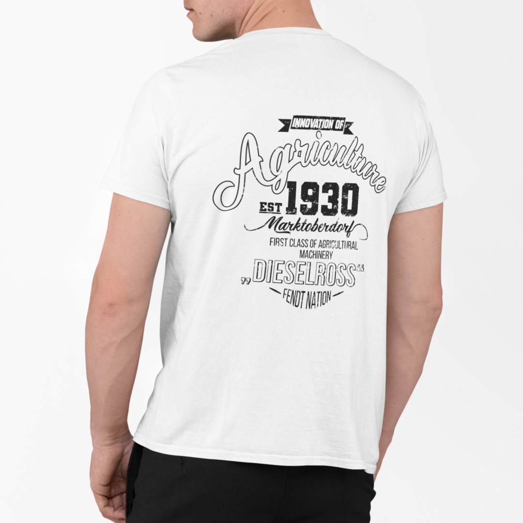 Fendt History Vintage Rückseite | Premium T Shirt
