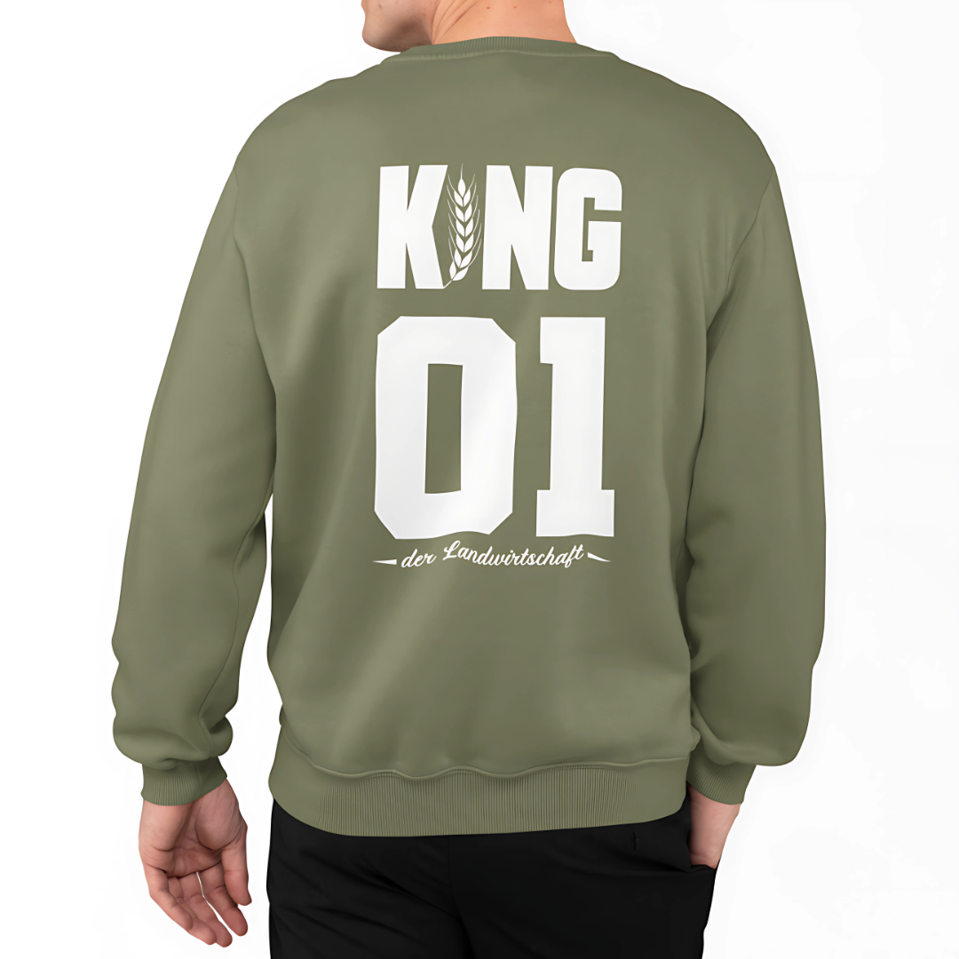 KING der Landwirtschaft Rückseite | Premium Sweater