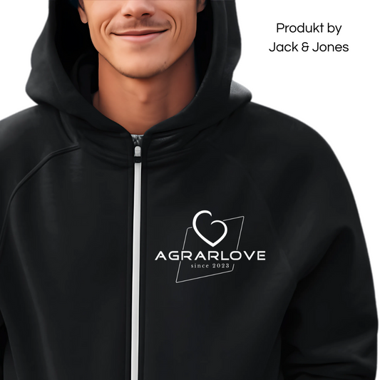 Agrarlove Logo Brustdruck | Premium Zip Hoodie
