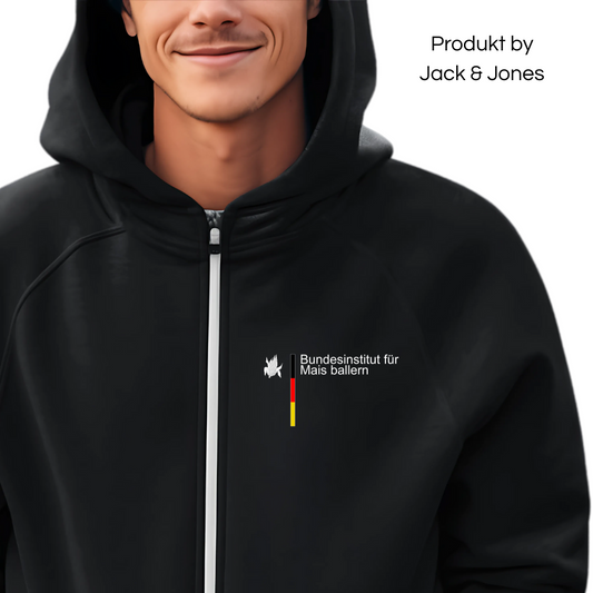Bundesinstitut Mais ballern Brustdruck | Premium Zip Hoodie