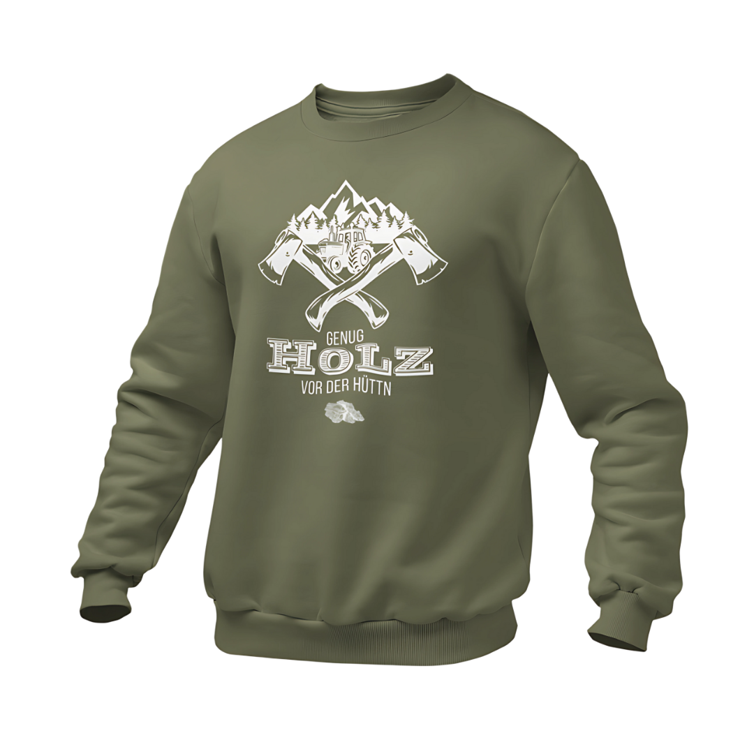 Genug Holz vor der Hüttn | Premium Sweater