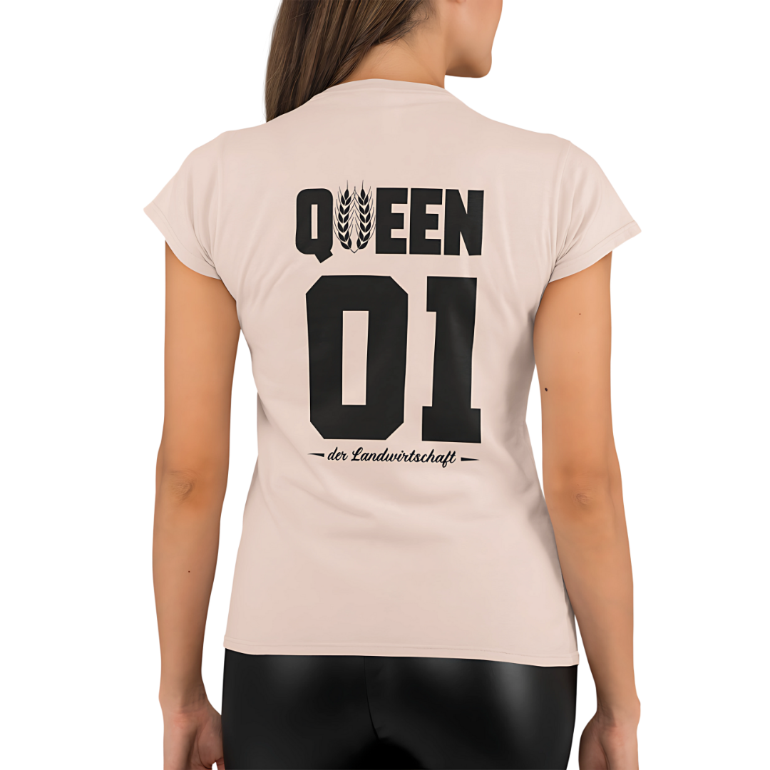 QUEEN der Landwirtschaft#2 Rückseite | Premium T Shirt Frauen