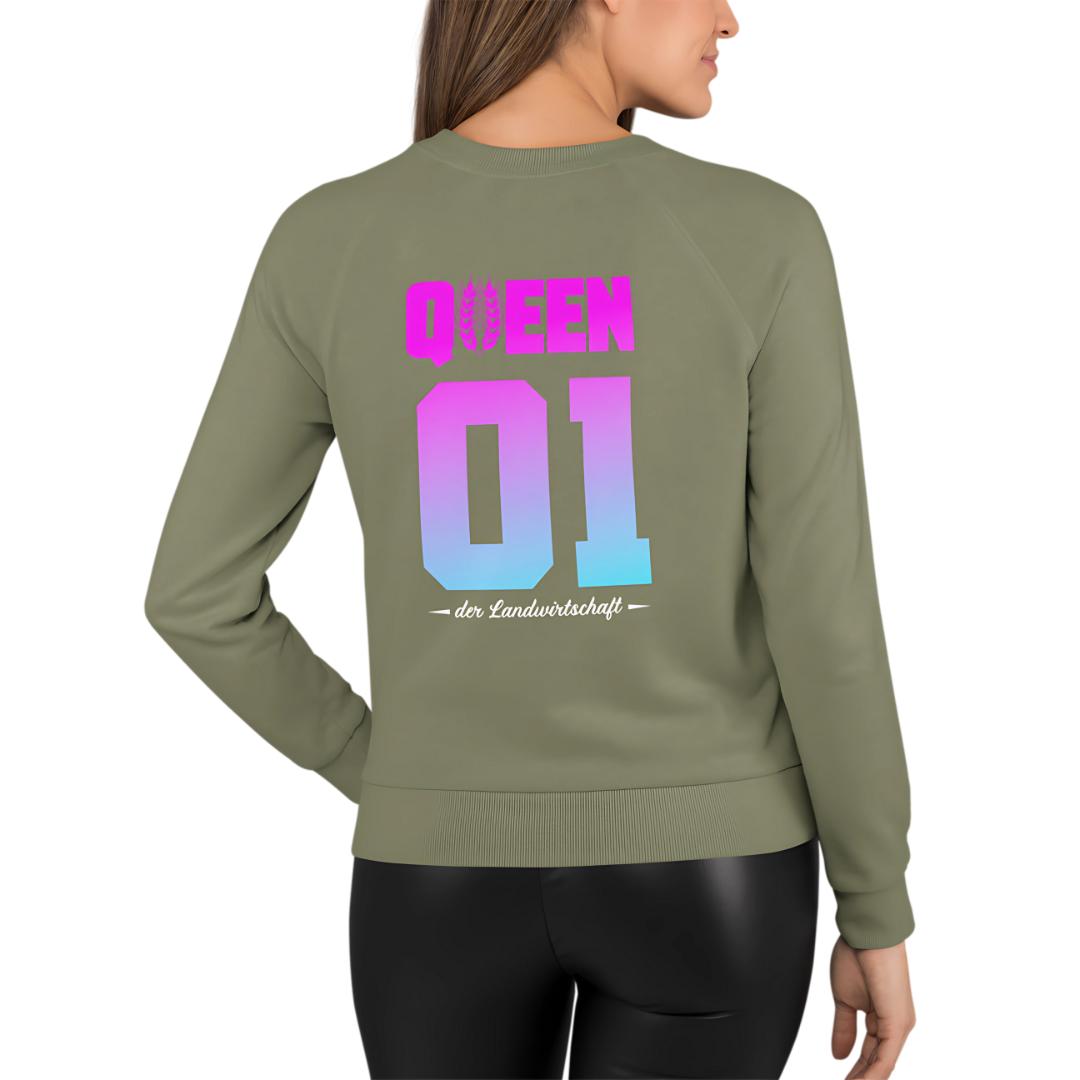 QUEEN der Landwirtschaft Rückseite | Premium Sweater