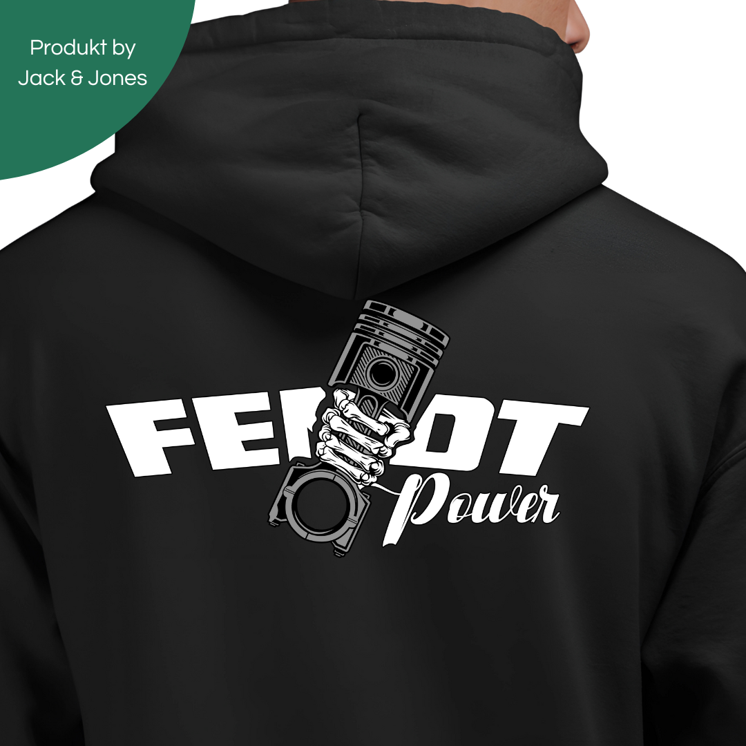 FendtPower Rückseite | Premium Zip Hoodie
