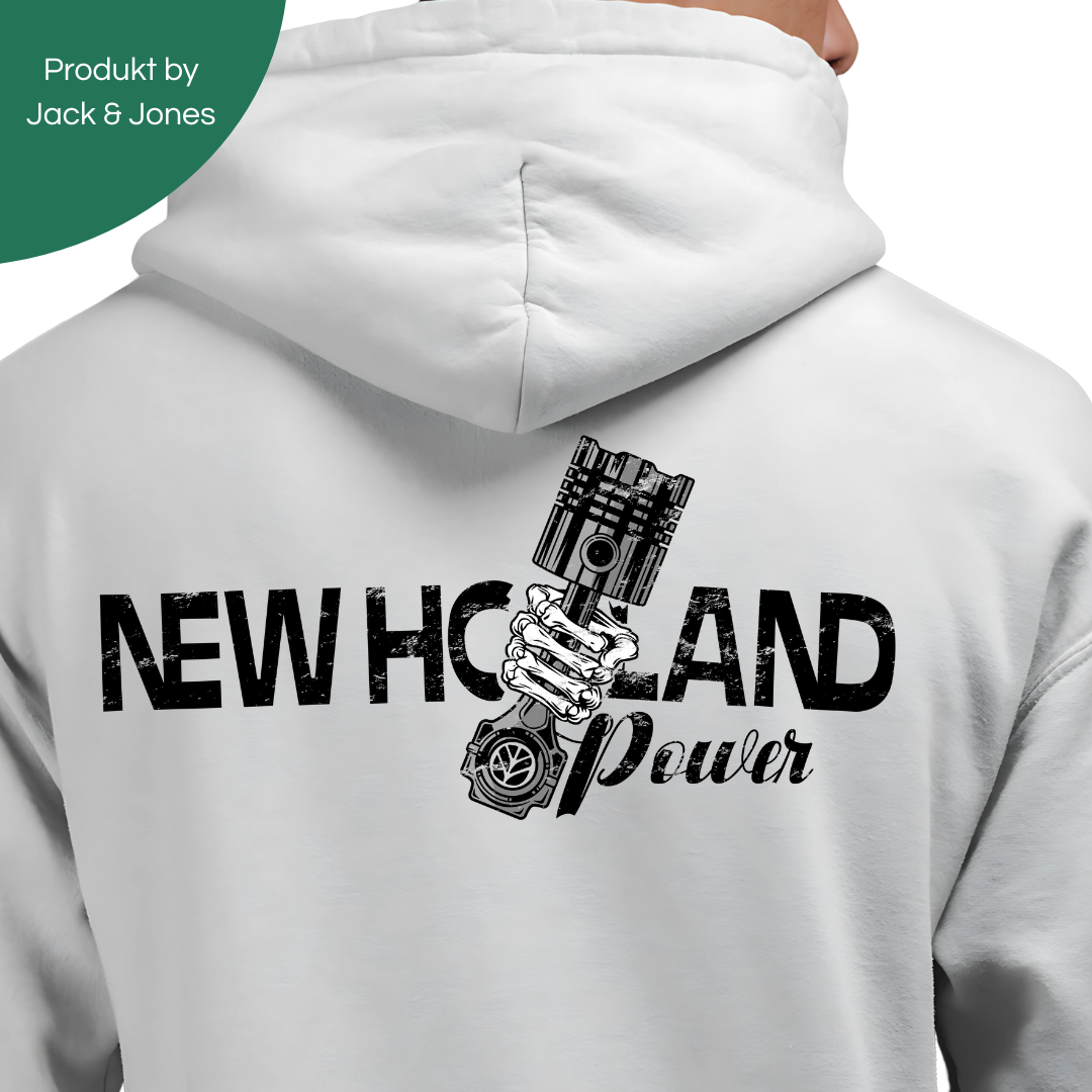New Holland Power Rückseite | Premium Zip Hoodie