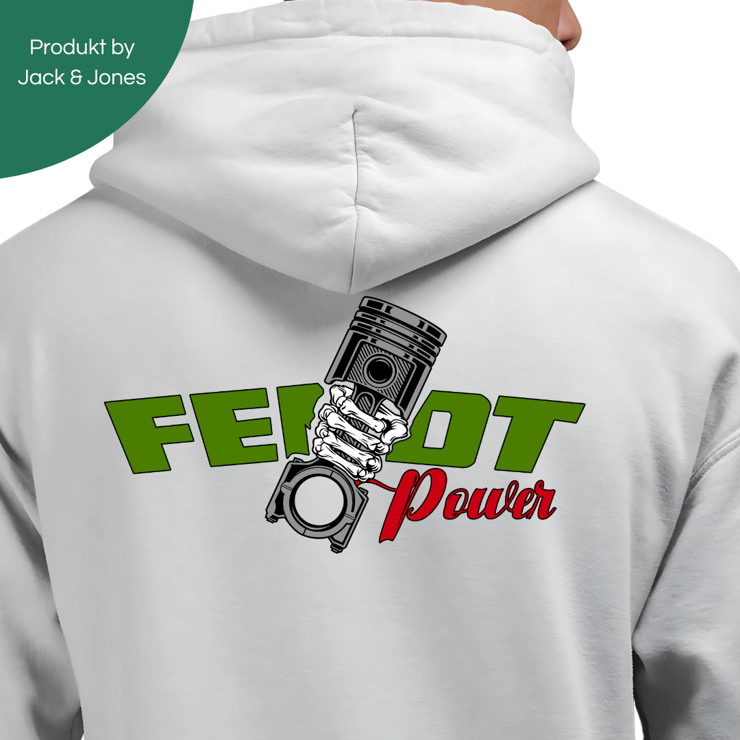 FendtPower Rückseite | Premium Zip Hoodie