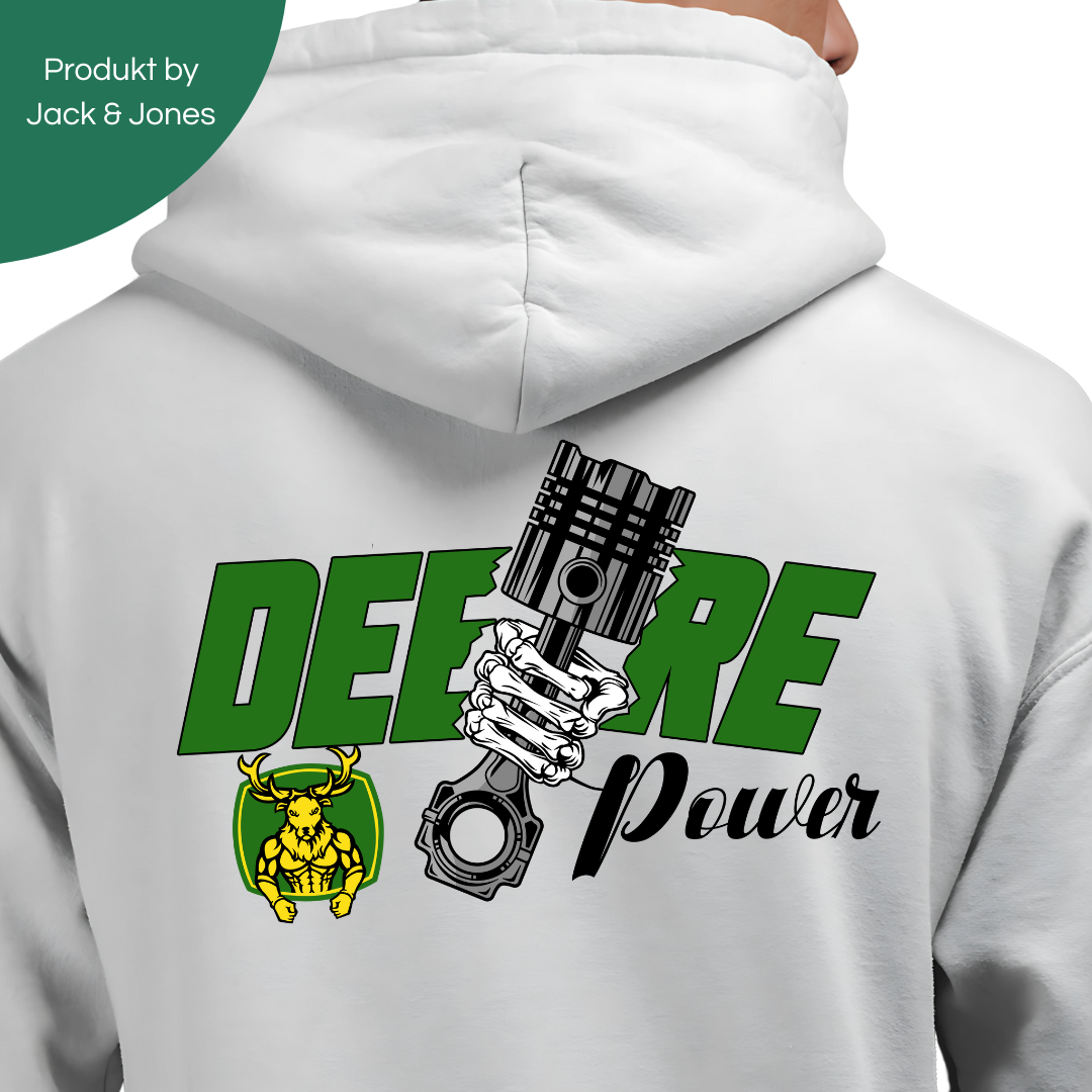 DeerePower Rückseite | Premium Zip Hoodie