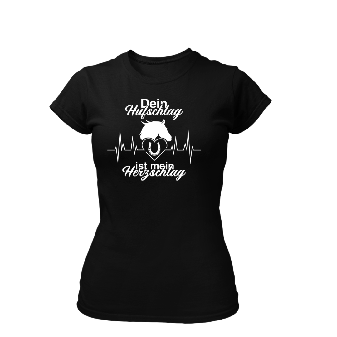 Dein Hufschlag ist mein Herzschlag | Premium T Shirt Frauen