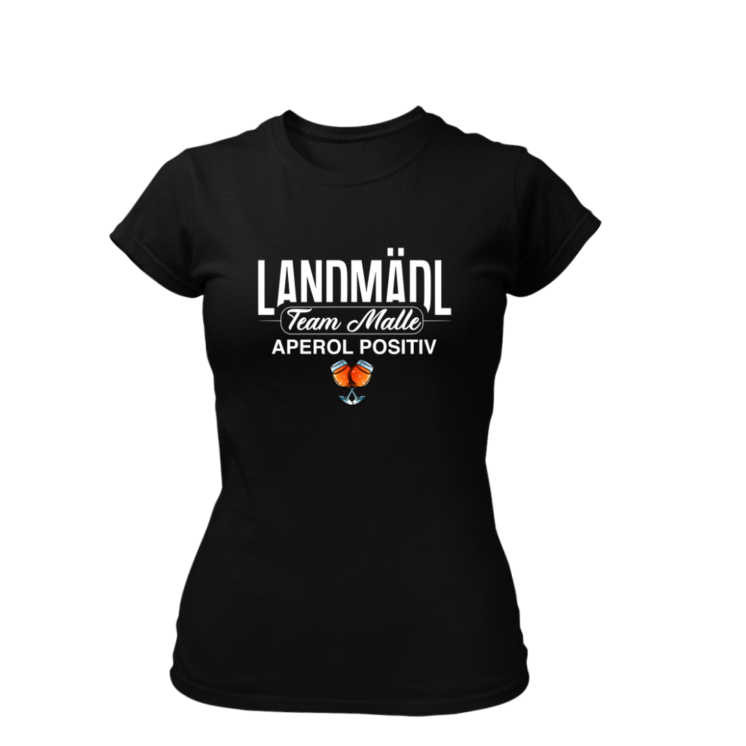 Landmädl Team Malle Aperol positiv | Premium T Shirt Frauen
