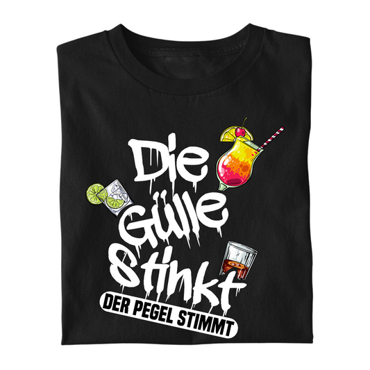 Die Gülle stinkt, der Pegel stimmt | Premium T Shirt