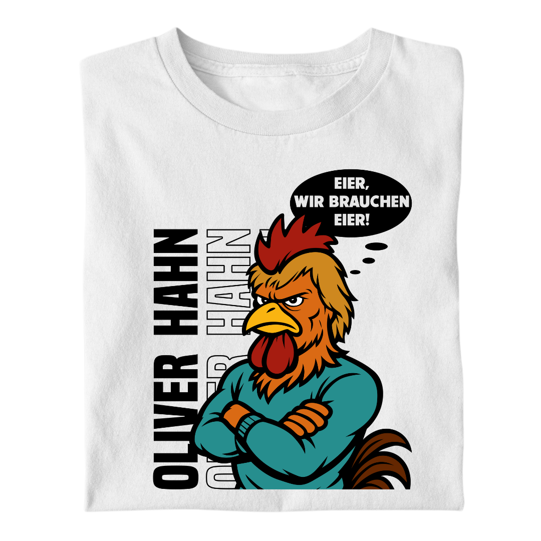 Hahn Eier wir brauchen Eier Edition | Premium T Shirt