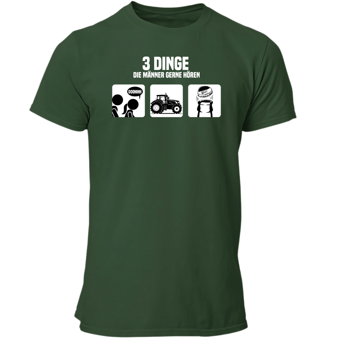 3 Dinge, die Männer gerne hören | Premium T Shirt