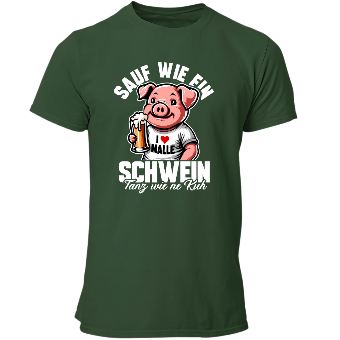 Sauf wie ein Schwein | Premium T Shirt