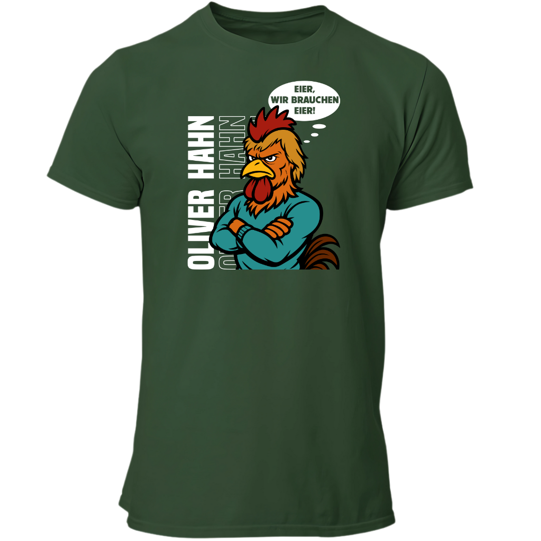 Hahn Eier wir brauchen Eier Edition | Premium T Shirt