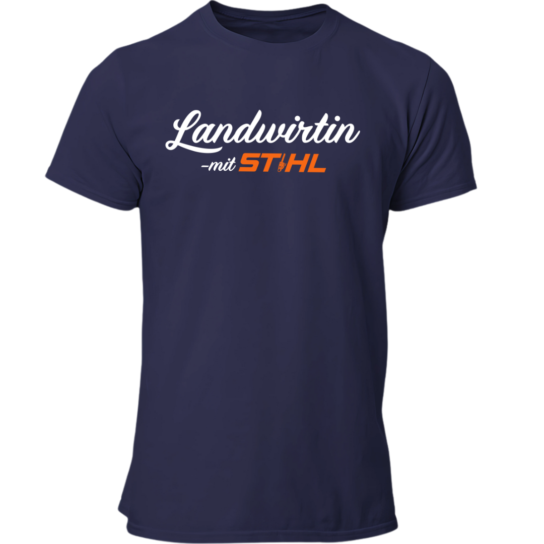 Landwirtin mit Stihl | Premium T Shirt