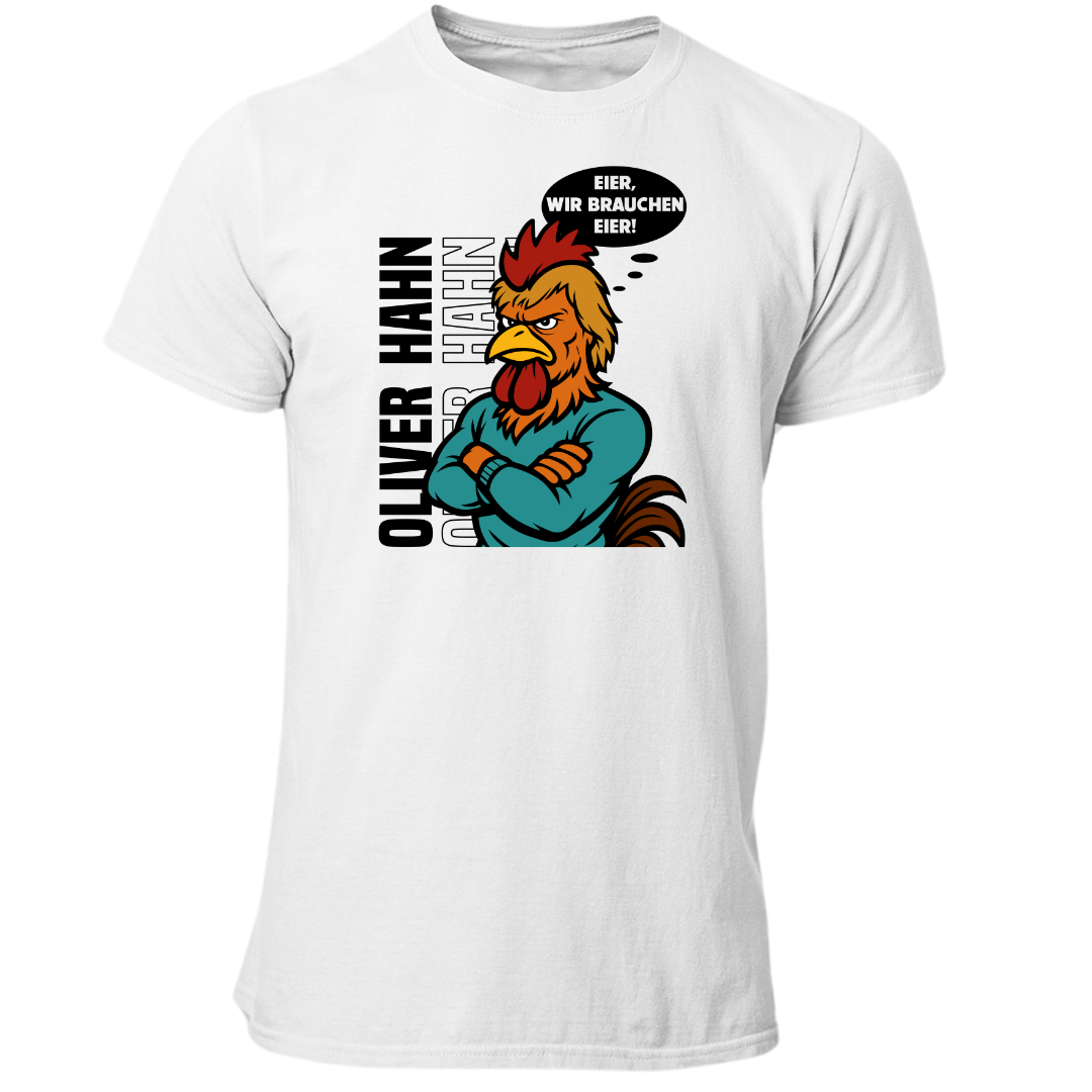 Hahn Eier wir brauchen Eier Edition | Premium T Shirt