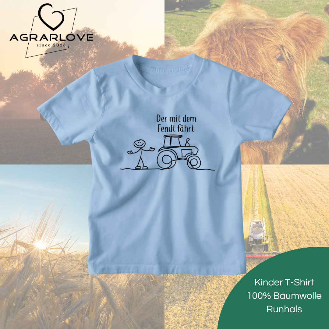 Der mit dem Fendt fährt | T Shirt Kinder