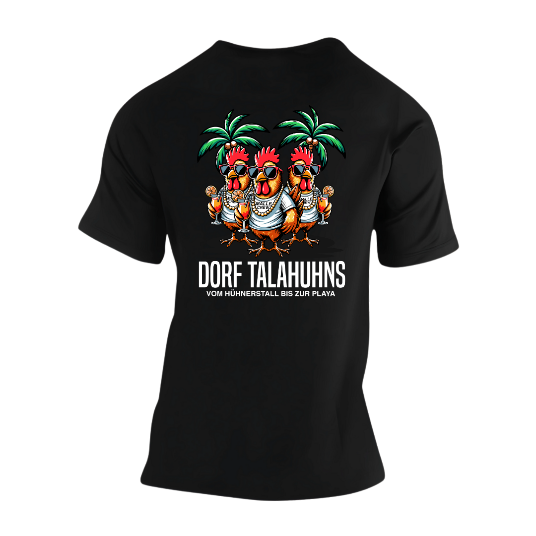 Dorf Talahuhns Vom Hühnerstall bis zur Playa Rückseite | Premium T Shirt