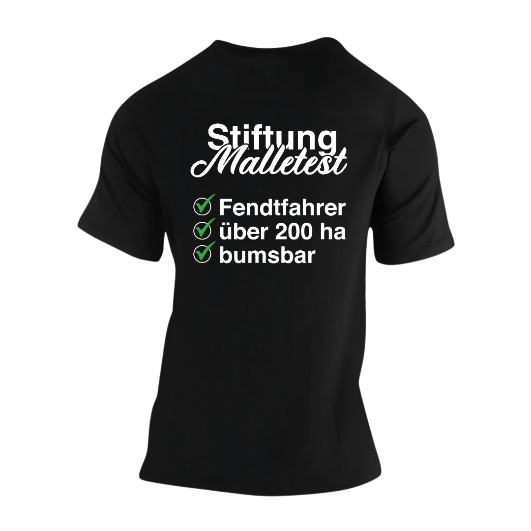 Stiftung Malletest Fendtfahrer #2 Rückseite| Premium T Shirt