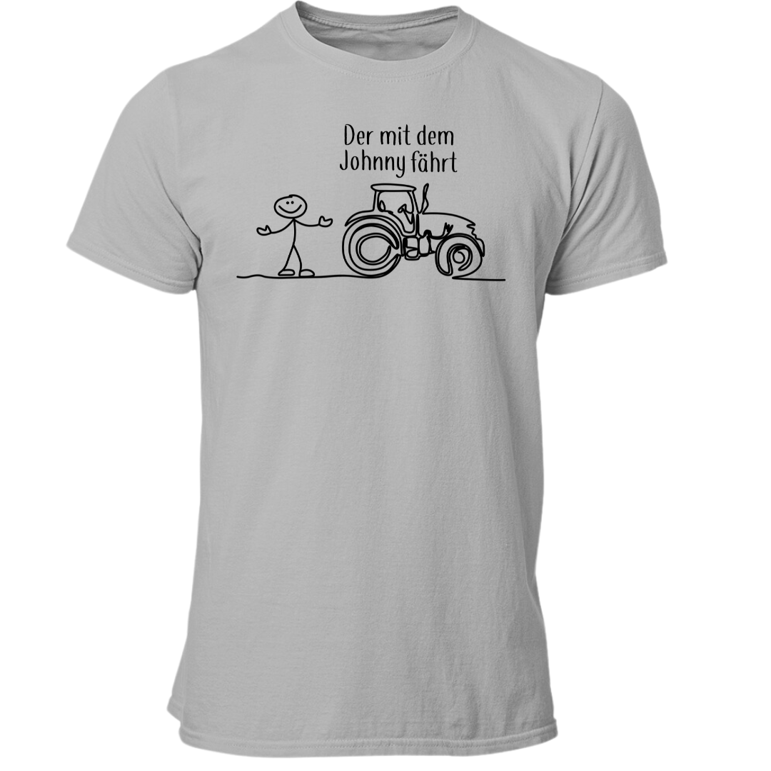 Der mit dem Johnny fährt | Premium T Shirt