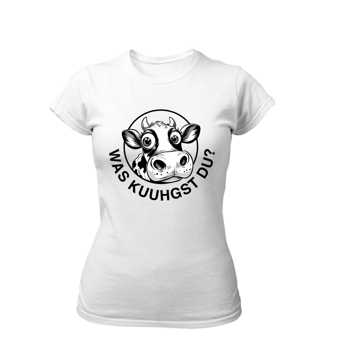 Was Kuuhgst Du | Premium T Shirt Frauen