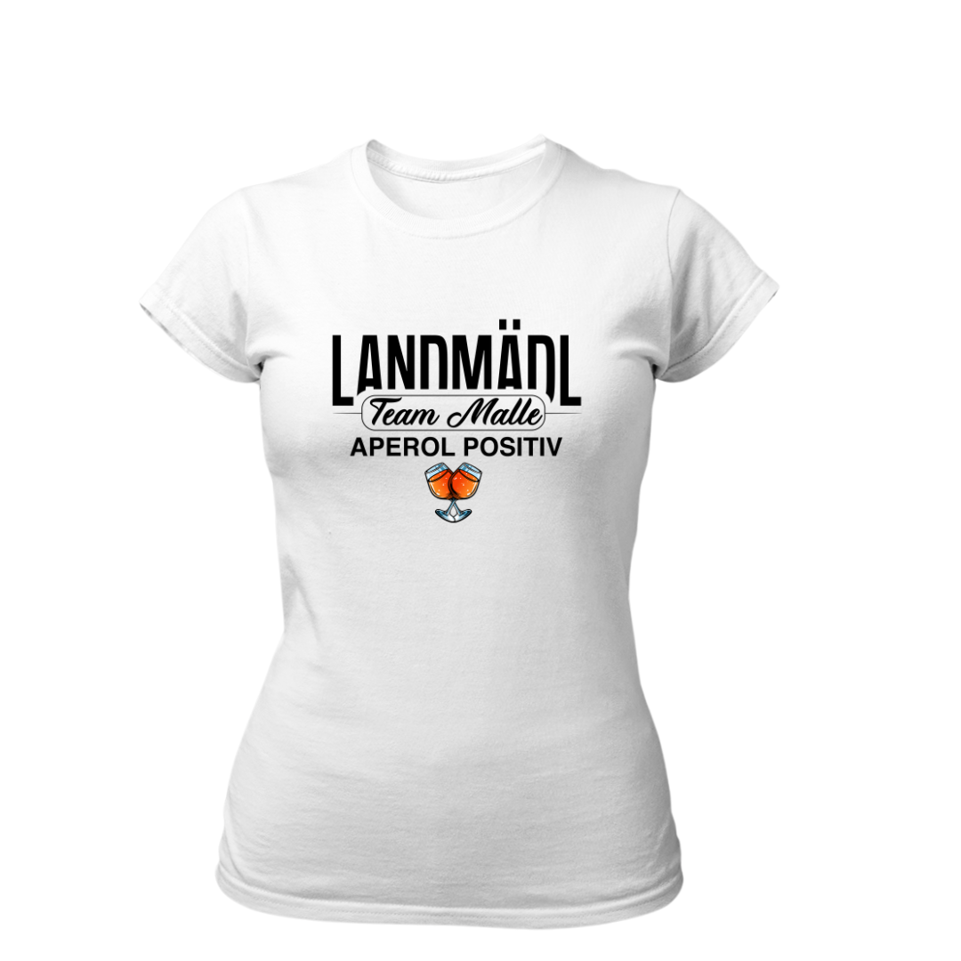 Landmädl Team Malle Aperol positiv | Premium T Shirt Frauen
