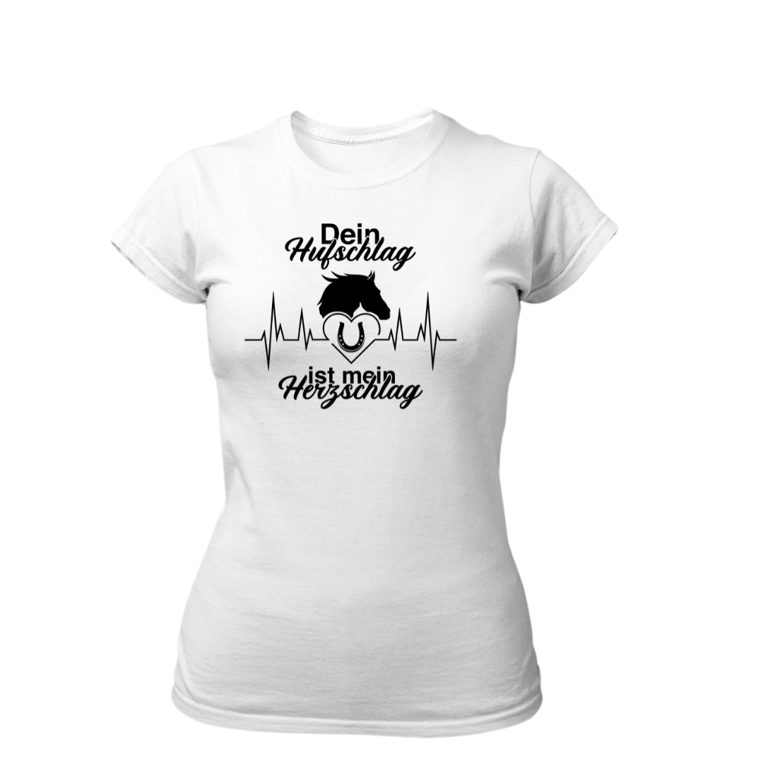 Dein Hufschlag ist mein Herzschlag | Premium T Shirt Frauen