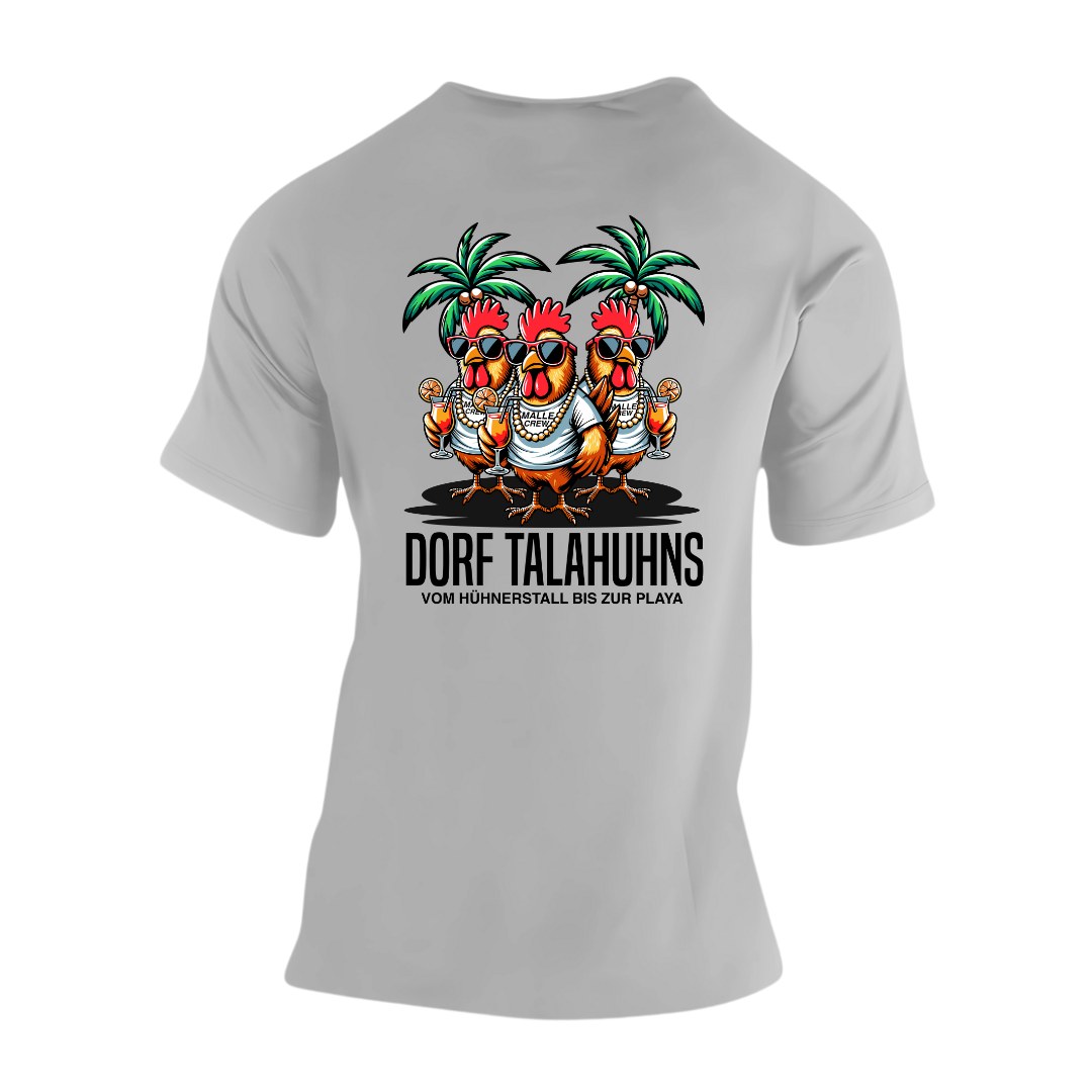 Dorf Talahuhns Vom Hühnerstall bis zur Playa Rückseite | Premium T Shirt