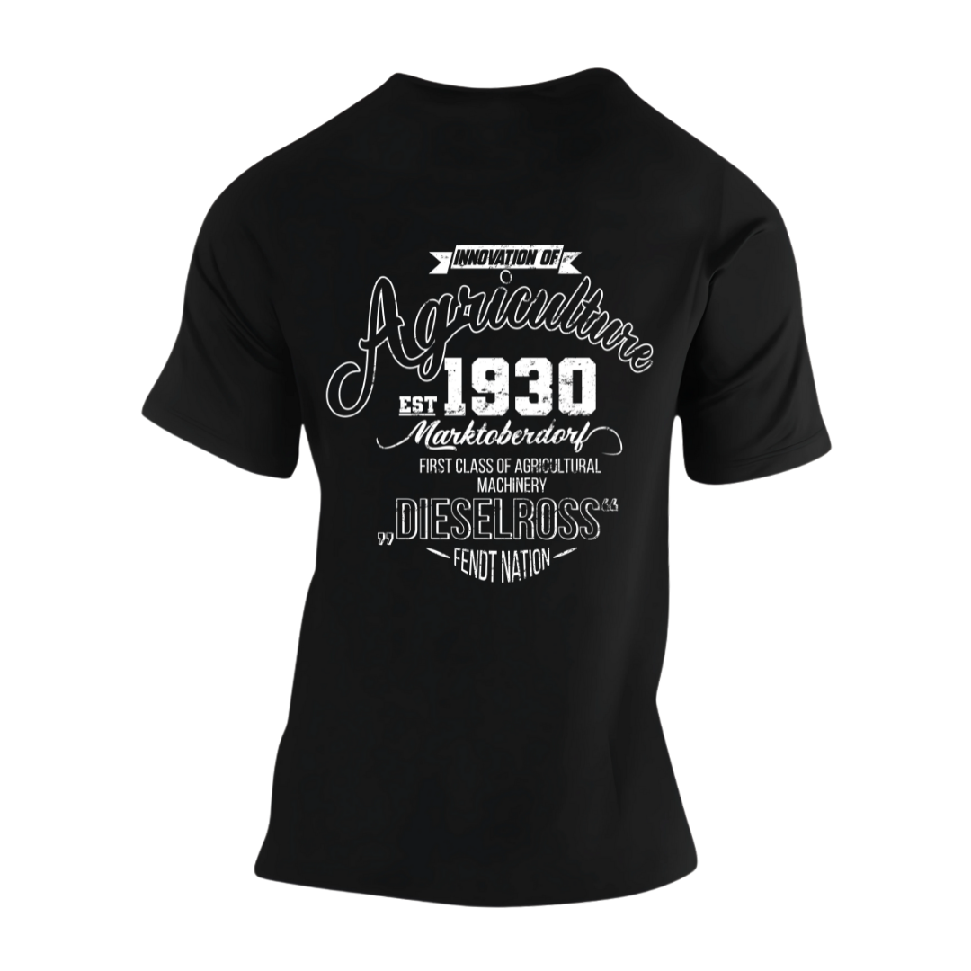 Fendt History Vintage Rückseite | Premium T Shirt