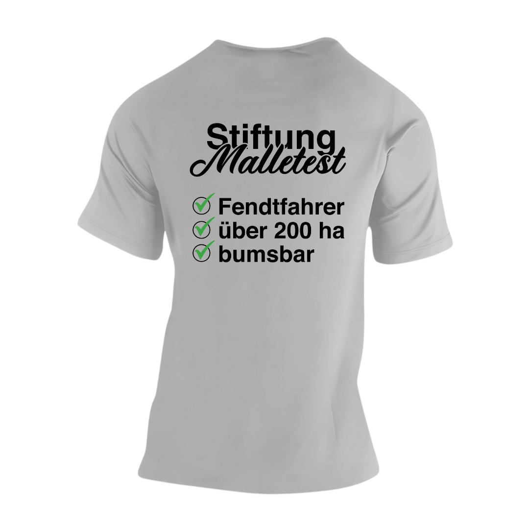 Stiftung Malletest Fendtfahrer #2 Rückseite| Premium T Shirt
