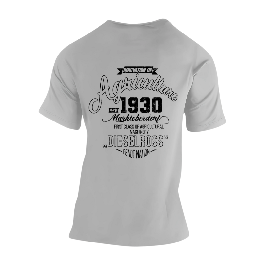 Fendt History Vintage Rückseite | Premium T Shirt