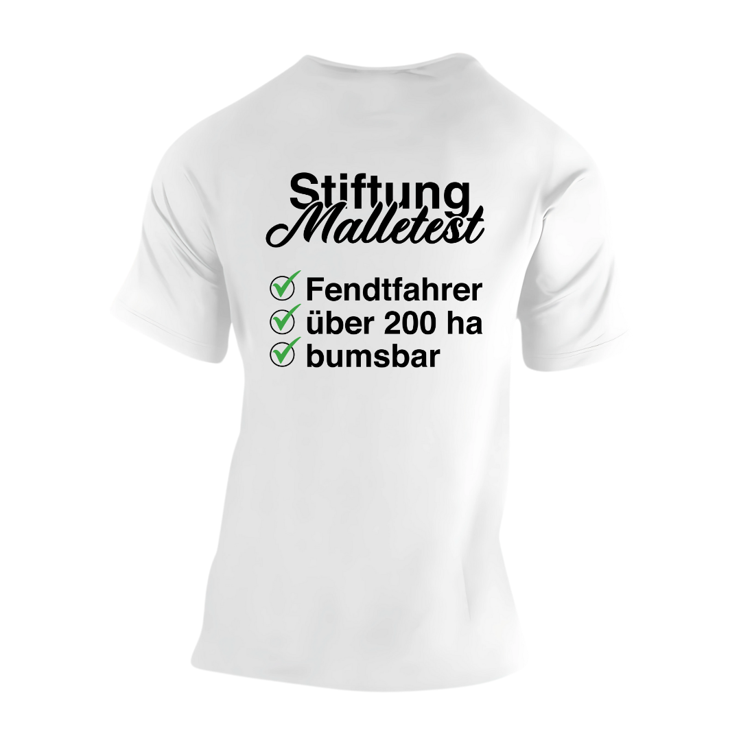 Stiftung Malletest Fendtfahrer #2 Rückseite| Premium T Shirt