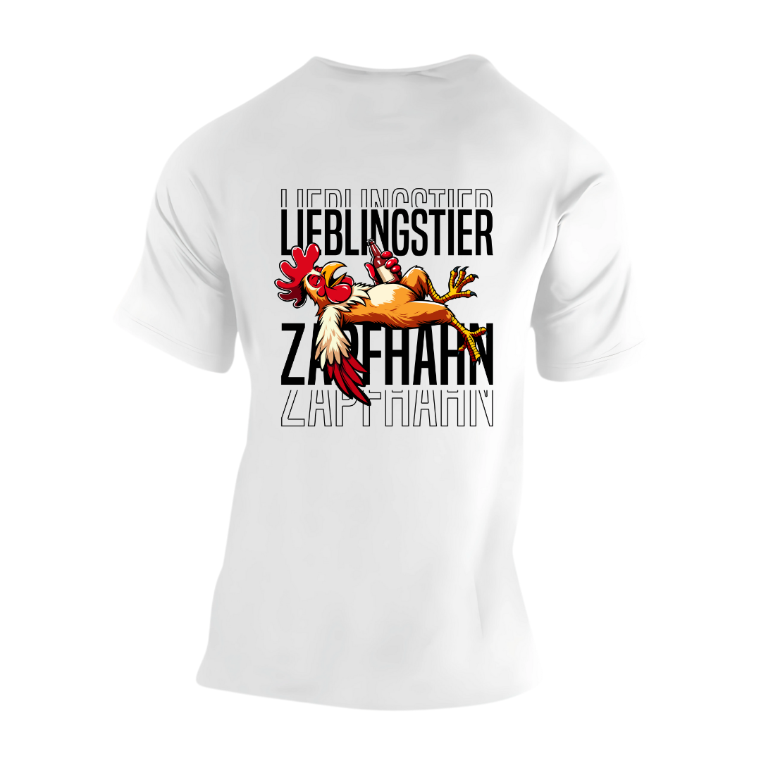 Lieblingstier Zapfhahn Rückseite | Premium T Shirt