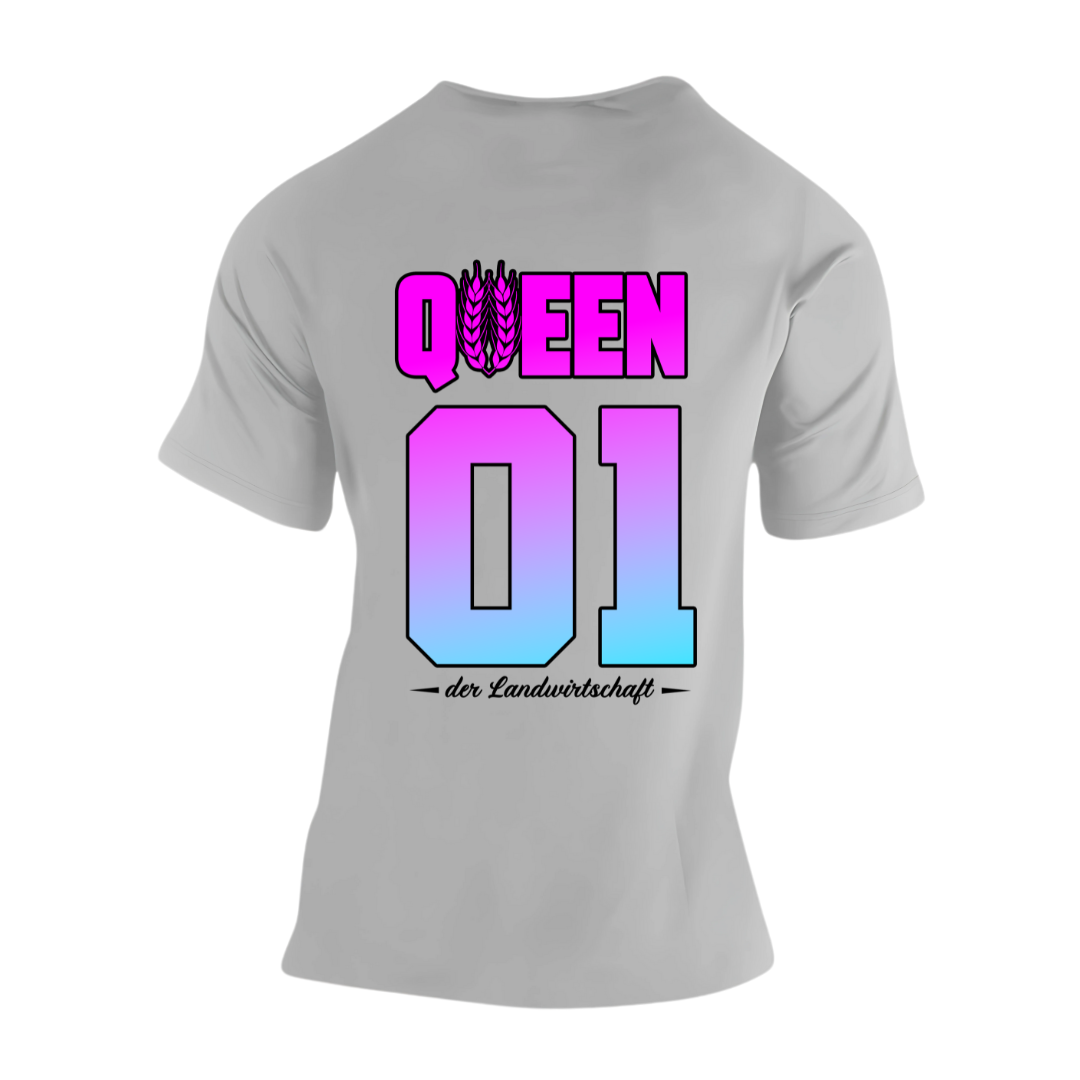 QUEEN der Landwirtschaft Rückseite | Premium T Shirt