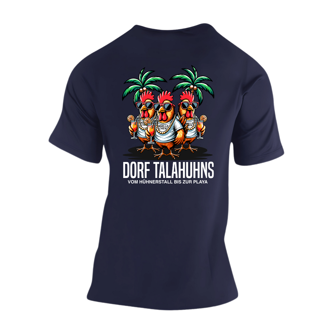 Dorf Talahuhns Vom Hühnerstall bis zur Playa Rückseite | Premium T Shirt