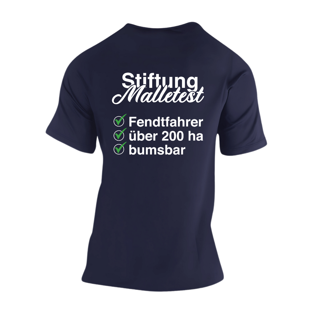 Stiftung Malletest Fendtfahrer #2 Rückseite| Premium T Shirt