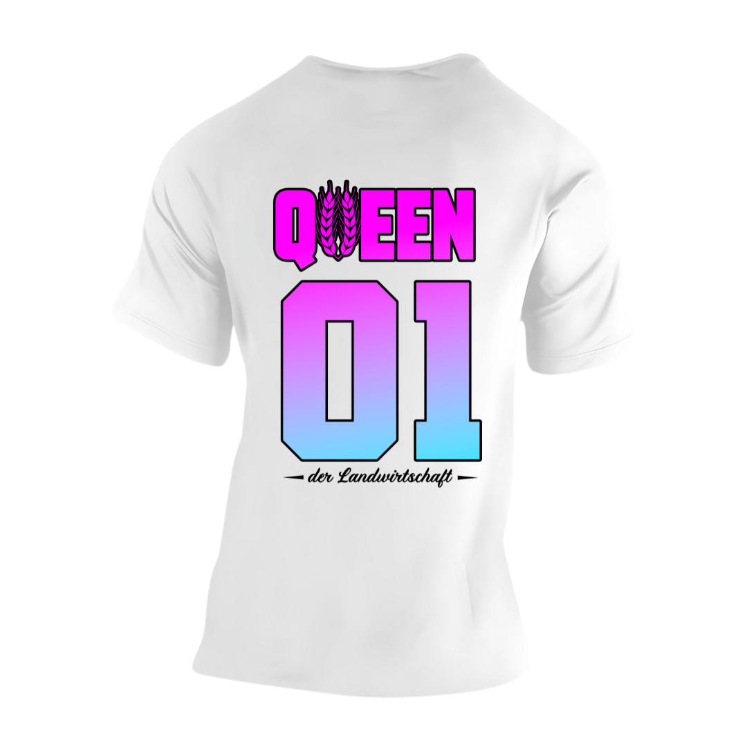 QUEEN der Landwirtschaft Rückseite | Premium T Shirt