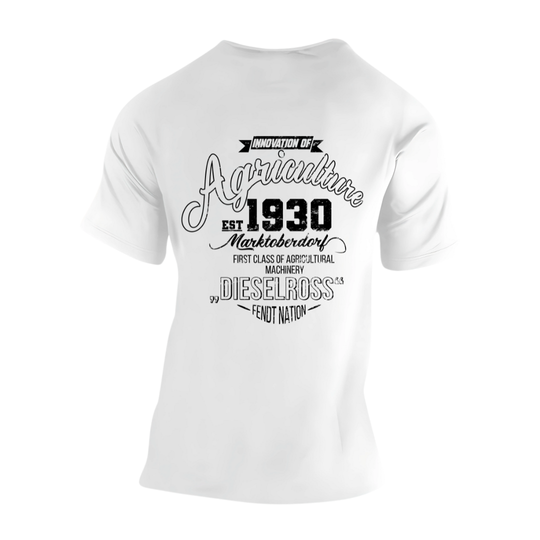 Fendt History Vintage Rückseite | Premium T Shirt