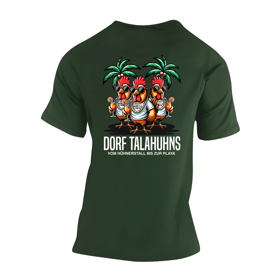 Dorf Talahuhns Vom Hühnerstall bis zur Playa Rückseite | Premium T Shirt