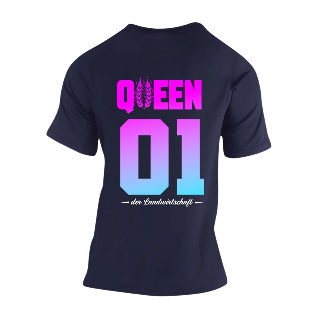 QUEEN der Landwirtschaft Rückseite | Premium T Shirt