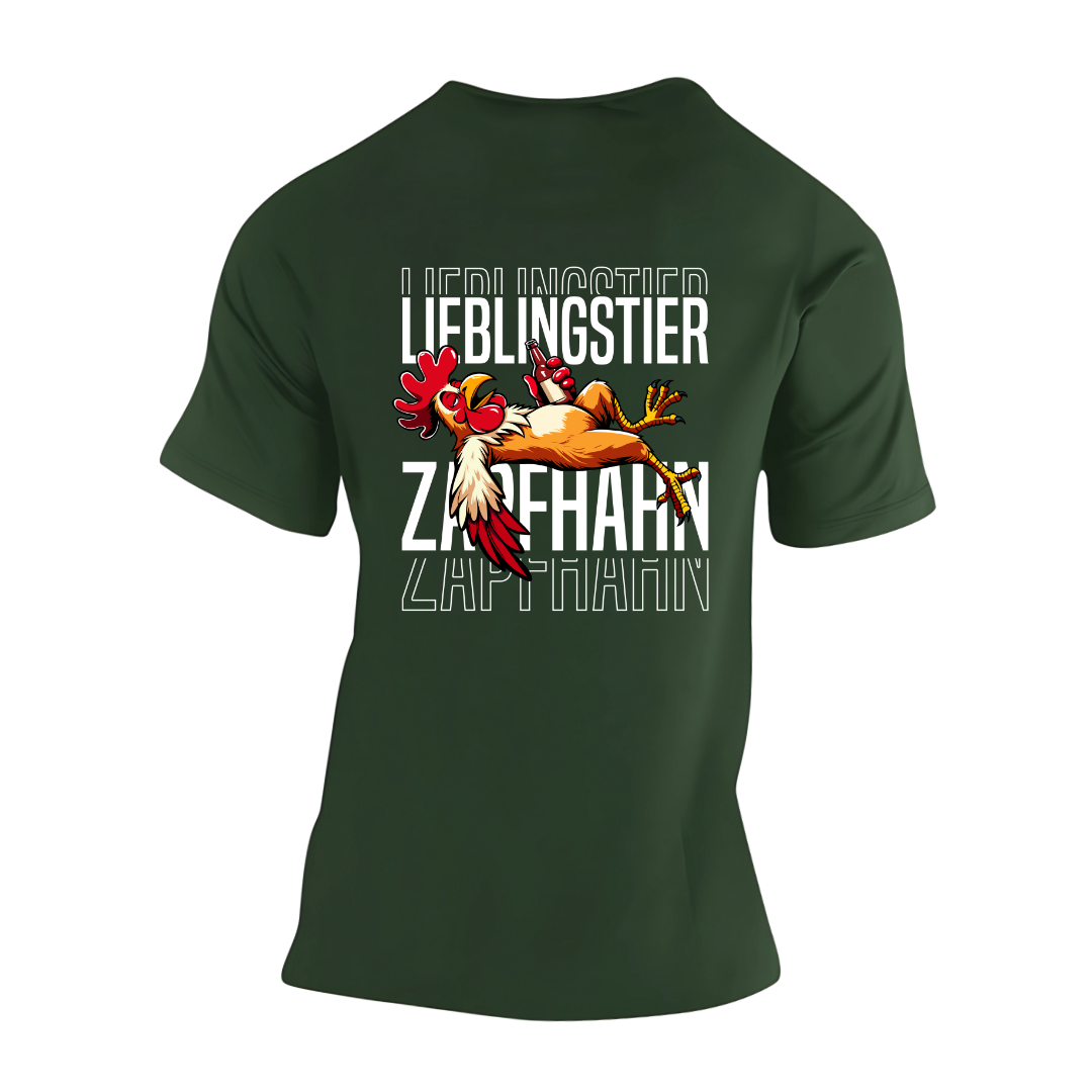 Lieblingstier Zapfhahn Rückseite | Premium T Shirt