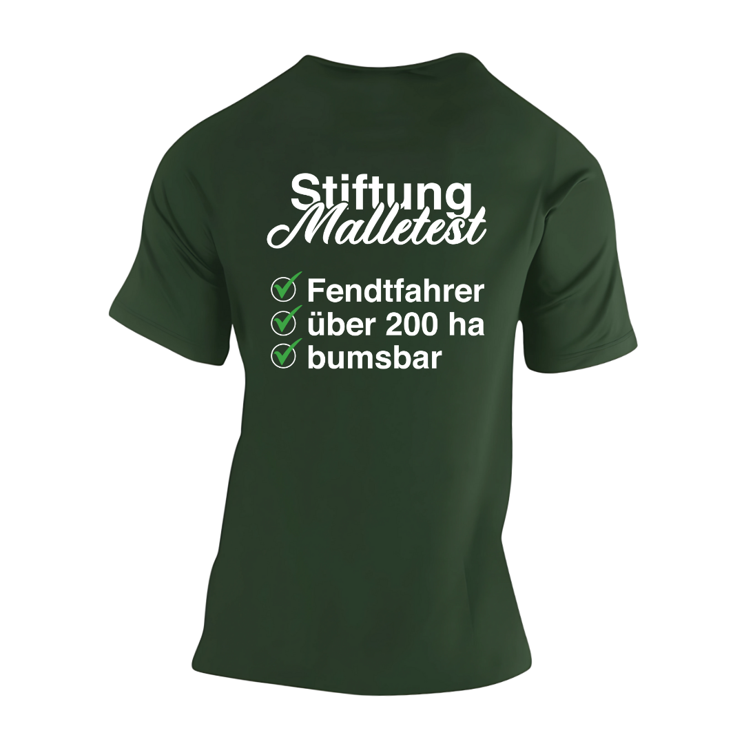 Stiftung Malletest Fendtfahrer #2 Rückseite| Premium T Shirt