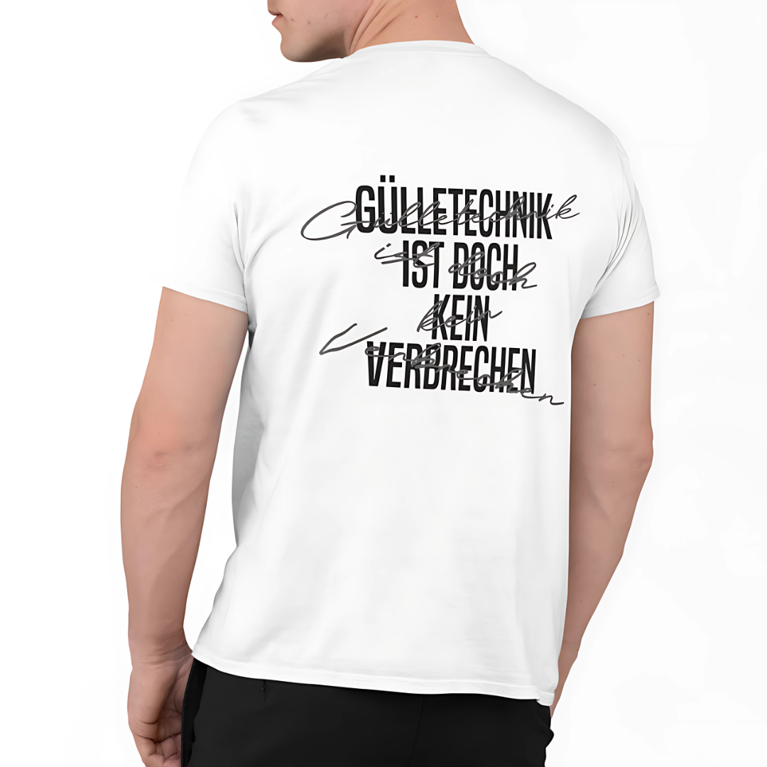 Gülletechnik ist kein Verbrechen #2 Rückseite | Premium T Shirt