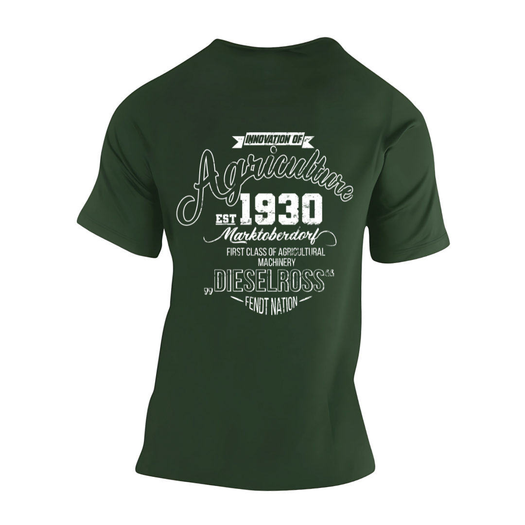 Fendt History Vintage Rückseite | Premium T Shirt