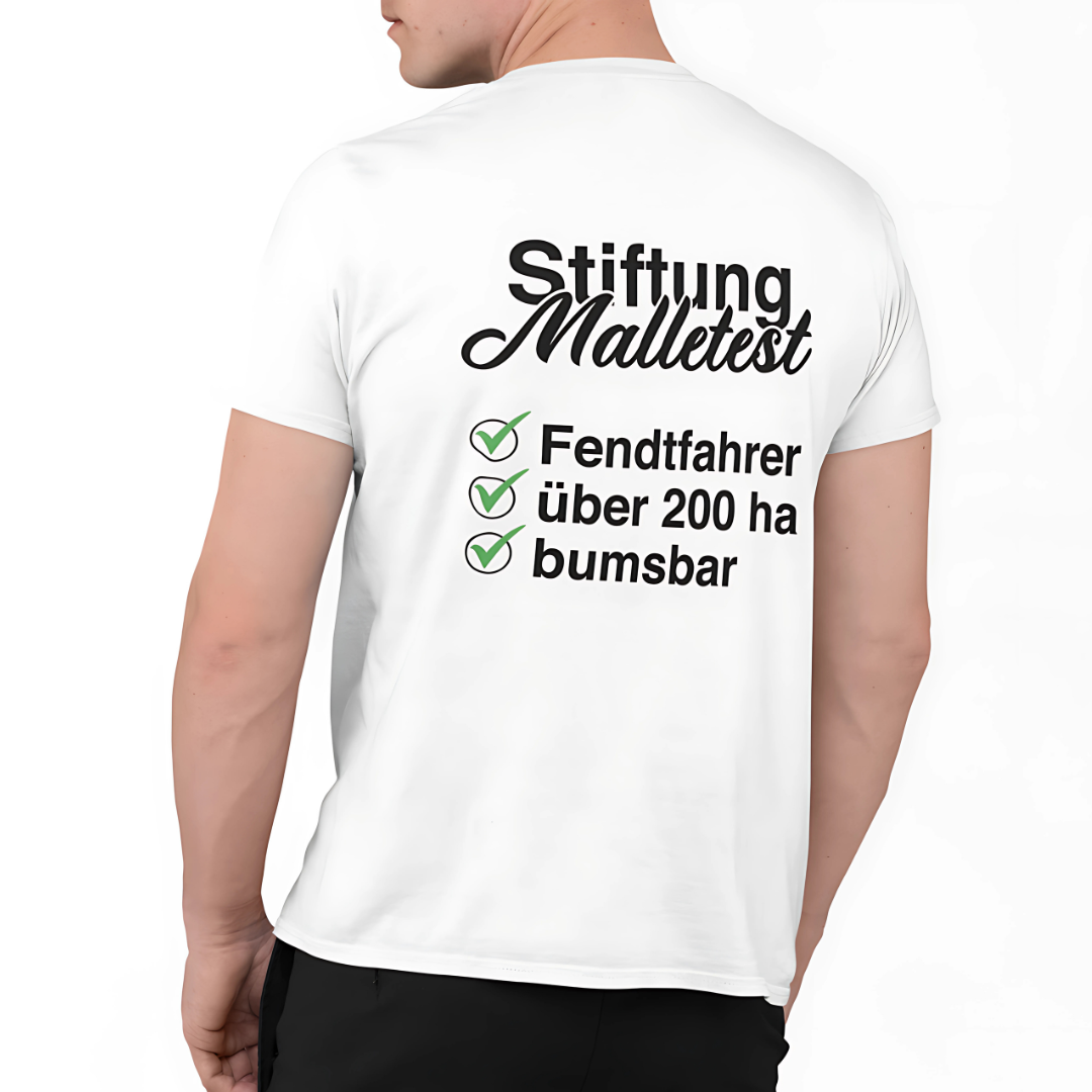 Stiftung Malletest Fendtfahrer #2 Rückseite| Premium T Shirt