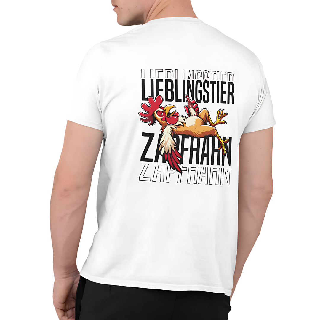 Lieblingstier Zapfhahn Rückseite | Premium T Shirt