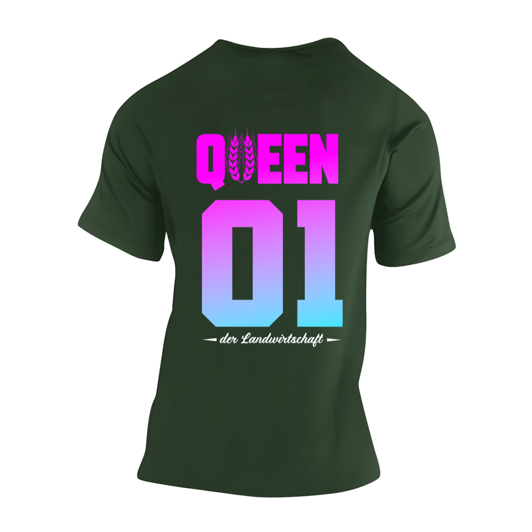QUEEN der Landwirtschaft Rückseite | Premium T Shirt