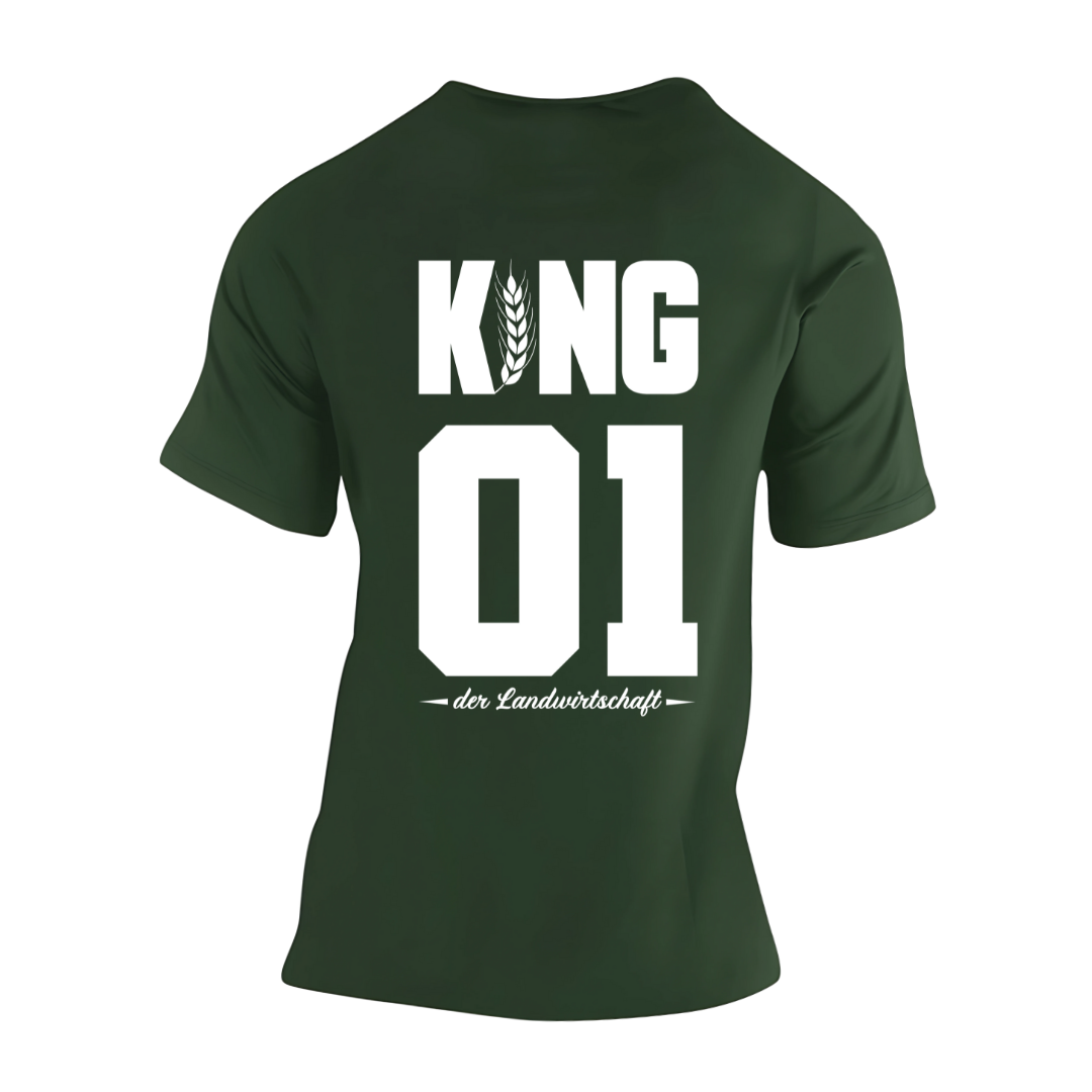 KING der Landwirtschaft Rückseite | Premium T Shirt